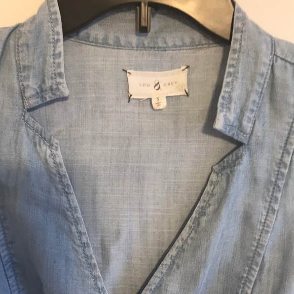 Ann Taylor Lou & Grey chambray denim dress - Picture 2 of 9